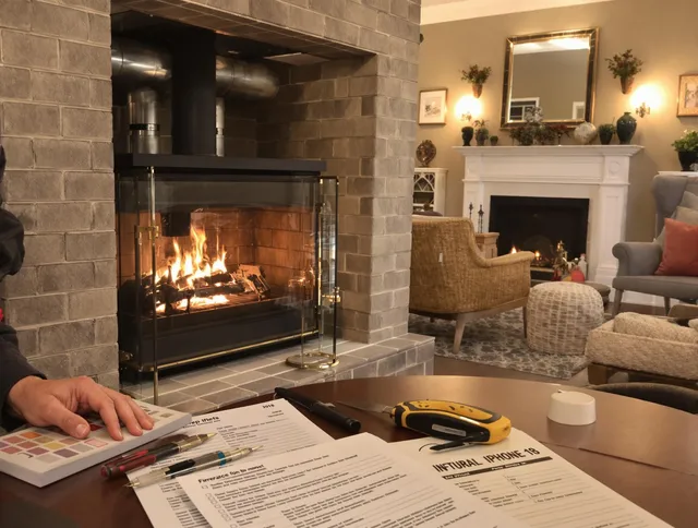 San Dimas Chimney Sweep verifying fireplace safety measures in San Dimas, CA